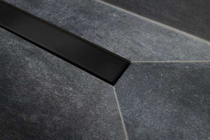 Душевой трап Pestan Confluo Frameless Line 350 / 450 / 550 / 650 / 750 / 850 / 950 Matte Black, 30 см