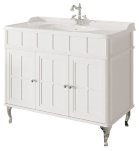 Тумба под умывальник Caprigo Borgo 100 33424-B231 / 120 33425-B231, 100, белый матовый