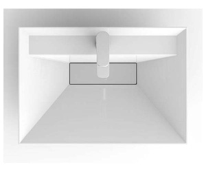 Умывальник Belux Фаворит 850 белый матовый Solid Surface