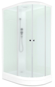 Душевая кабина Domani-Spa Delight 128 белая матовая, 120х80 L, матовый