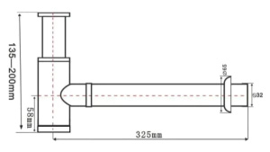Сифон для умывальника SantiLine SL-119