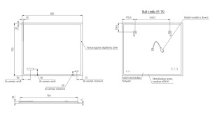 Зеркало Cersanit Led 011 Design, 100х80