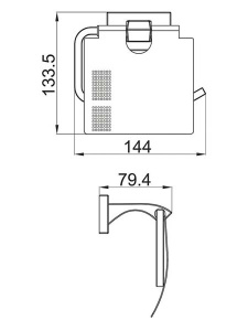 Держатель для туалетной бумаги Gappo G0703-9