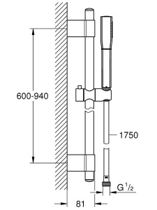 Душевой гарнитур Grohe Rainshower Grandera 26038000 / 26038IG0, хром