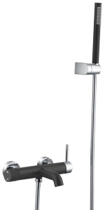 Смеситель для ванны Boheme Uno 463-BCR Black Chrome