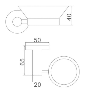 Мыльница Ledeme L71702U / L71702B, матовый, черный