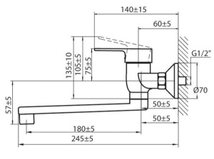Смеситель для кухонной мойки Ahti Satakunta SK105002