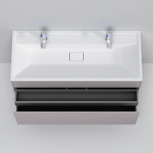 Тумба под умывальник AM.PM Inspire V2.0 M50AFHX1203EGM подвесная серый матовый, 120, серый матовый