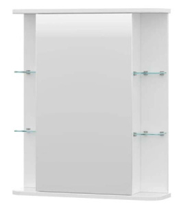 Шкаф-зеркало Volna Onda 60 / 70 / 80, 80х70, белый