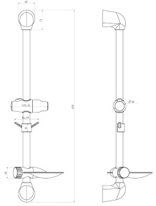 Душевая штанга Lemark LM8065C
