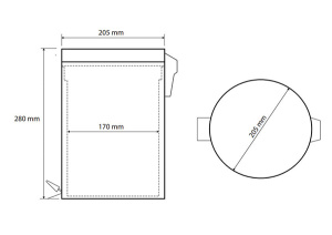 Мусорное ведро Bemeta White 104315014