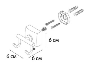 Крючок Fixsen Kvadro FX-61305B