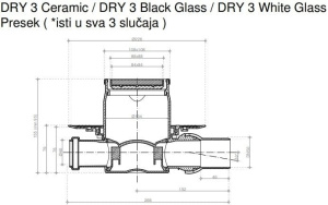 Трап/канал Pestan Confluo Standard Dry 3 Black Glass фото 1