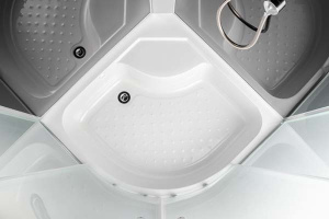Душевая кабина Saniteco 99814-100B, 100х100, матовый