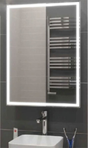 Шкаф-зеркало Континент Allure LED 55 / 60, 55х80, белый
