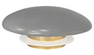 Крышка слива для умывальника Abber AC0014MG / AC0014MLG, светло-серая матовая