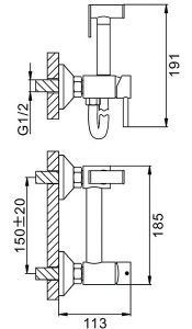 Смеситель для биде Splenka S99.51.03