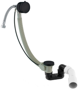 Сифон для ванны Omnires CGS 122 TK122-PLUS-3.43+64-SBL, черный матовый