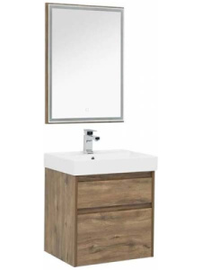 Комплект мебели Aquanet Nova Lite 60 / 75 / 85 / 100 2 ящика дуб рустикальный, 60, дуб рустикальный