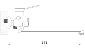 Смеситель для ванны Shevanik S6222
