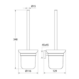 Ершик для унитаза Iddis Edifice EDIMBG0i47