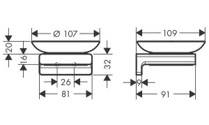 Мыльница Hansgrohe AddStoris 41746990
