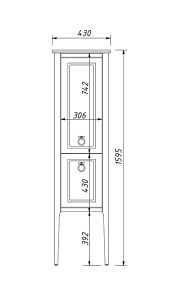 Пенал Caprigo Jersey 34350 L-SF026 / R-SF026