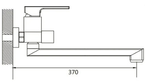Смеситель для ванны Shevanik S9622T
