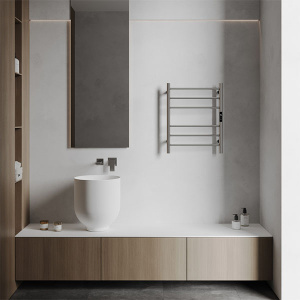 Полотенцесушитель Abber Standard AH4606 электрический, 50х63 6 перекладин, хром