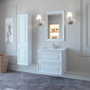 Зеркало Caprigo Ponza 60 13530, 60х90, белый матовый