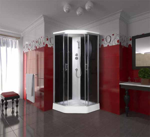 Душевая кабина Niagara NG-2506-01, 90х90, тонированный