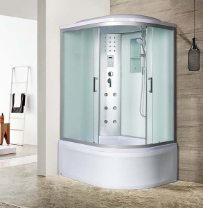 Душевая кабина River Dunay 44 МТ асимметричная, 110х80, матовый
