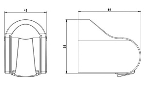 Держатель для душевой лейки Omnires 2060BL