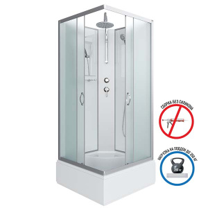 Душевая кабина Niagara Classic NG-1108-14BKT, 90х90, матовый