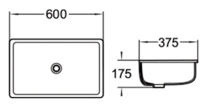 Умывальник SantiLine SL-3006, 60х38, белый