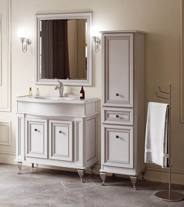 Тумба под умывальник Caprigo Fresco 90 10613G-B016 / 100 10614G-B016, 100, белый матовый