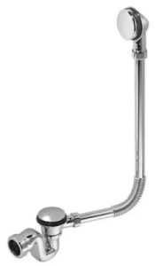 Сифон для ванны McAlpine BRASSTRAP-50-СВ Click Clack, хром