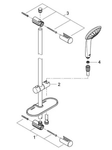 Душевой гарнитур Grohe Euphoria 110 Massage 27243001
