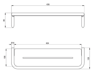 Полка Deante Silia Bronze BR ADI C511