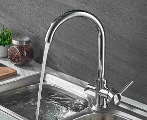 Смеситель для кухонной мойки Ledeme L4255-3 под фильтр