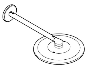 Верхний душ Grohe Rainshower SmartActive 310 26475DA0 / 26475DL0, 31х31, теплый закат глянец