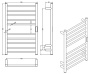 Полотенцесушитель Roxen Caspia 11070-5079BG электрический