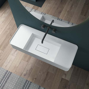 Умывальник Vincea Solid Surface VWB-6S380MW / VWB-6S312MW, 100х40