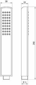 Душевая лейка Deante Hiacynt Bianco NQH A51S