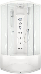 Душевая кабина Domani-Spa Elegance high, 90х90, прозрачный