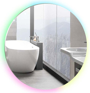 Зеркало Silver Mirrors Саванна RGB Smart-управление, 77х77