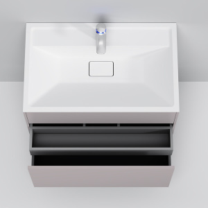 Тумба под умывальник AM.PM Inspire V2.0 80 / 100 подвесная серый матовый, 100, серый матовый