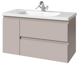 Тумба под умывальник Caprigo Forte 100 36115-SF022 / 120 36117-SF022 L / R, 100, коричневый матовый