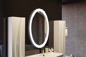 Зеркало 1Marka Mirage Light с сенсорным выключателем и еврокромкой