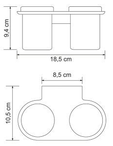 Стакан Wasserkraft Kammel K-8328D